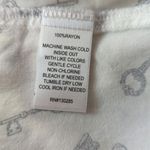 Per Se Blouse Key Print White Black Long Roll Sleeve Button Woman's Size Medium Photo 9