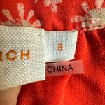 Tory Burch  Orange and white boho silk shift dress with long sleeves. Size 8. Photo 2