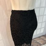 ZARA Basic Black Lace Mid-Length Lined Pencil Fit Skirt Size XS Photo 5