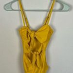 Beach Riot  One Piece Tie Front Swimsuit in Marigold Photo 0