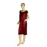 Lane Bryant MERLOT RED JERSEY KNIT SEQUIN COCKTAIL DRESS (18/20) Photo 2