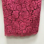 Bardot Solange Corded Lace Sheath Dress Long Sleeve in Burgundy 4 Photo 6