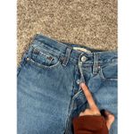 Levi's levi’s premium denim wedgie straight button fly distressed ripped jean womens 25 Photo 4