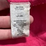 Soft Surroundings  Shirt Womens Medium Pink 100% Linen‎ Button Up Long Sleeve Photo 10