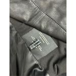 Andrew Marc Women's S  New York Womens Black Leather Off Center Zip Jacket Coat p Photo 11