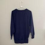 Aerie  Navy Blue Fleece Lined Oversized Pullover Sweatshirt Size XS Photo 1