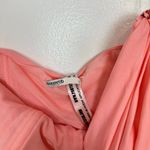 House Of CB  Ivana Gathered Asymmetric Dress in Apricot Size Large Photo 4