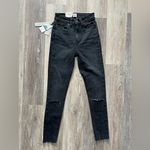 NWT Calvin Klein High Waist Legging Jeans in Washed Black Size W24 Photo 2