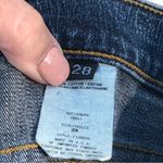 Allen B Schwartz Flare Denim Mid Rise Black Animal Print Blue Jeans Womens 28 Photo 8