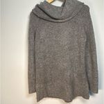 Dreamers Grey Cowl Neck Sweater Neutral Oversized Lagenlook Chunky Knit Look Minimal M L Photo 3