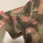 Lands' End Land’s End plus size 1X 16w-18w woman shirt army green and brown tan Photo 2