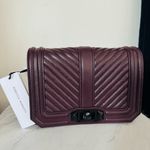 Rebecca Minkoff Rebecca Minkoff Small Love Leather Quilted Crossbody Bag, Burgundy, NWT Photo 2