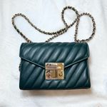 Michael Kors  Small Rose Quilted Leather Shoulder Bag In Racing Green Photo 0