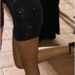 Olive Tree Sparkly Black Body Con Dress Photo 3