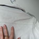 Walter Baker  Allison White Leather Moto Jacket S Photo 5