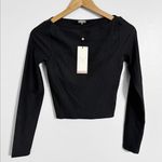 Calia by Carrie Calia New! Ribbed Boat Neck Athletic Top Photo 1