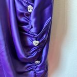Pretty Little Thing Petite Purple Embellished Detail Halterneck Bodycon Dress Photo 5