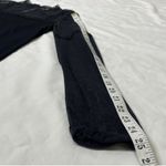 Halogen Sheer Polka Dot Long Sleeve Lace Yoke Mock Neck Split Back Top Black XS Photo 11