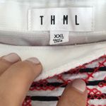 THML  stretchy Brandy red blue embroidered skirt‎ Photo 2