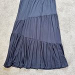 NWOT Saint+Sofia Greenwich Asymmetric Short Sleeve Maxi Dress Flowy Navy Blue Size 10 Photo 10