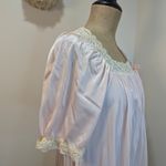 Diane Von Furstenberg VTG  Lace Trim Nightgown – Pale Pink‎ Size L Photo 1
