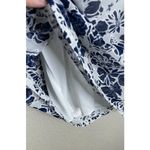 Siren Lily  Womens Size Large Blue White Floral‎ Dress Midi Travel Boho Resort Photo 4