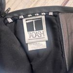 Tadashi  Vintage Black & White Mesh Striped Sleeveless Top Photo 9