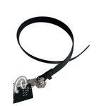 Disney Mickey Mouse Women's Silver Black Logo Belt Size Small NEW NWT Photo 1