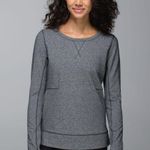 Lululemon Exhalation Pullover Heathered Black Photo 0