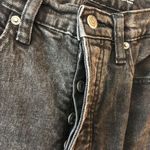 Old Navy Womens Jeans Sky Hi Straight Slim Pocket Distressed Button Fly Black 4P Photo 2