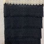 Joie  white & black tiered eyelet dress M Photo 3
