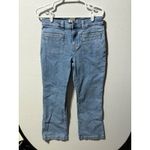 Madewell Mid Rise Kick Out Crop Jeans Light Wash Denim Size 29 Photo 1