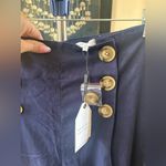 English Factory  Navy Trousers with Gold Buttons Photo 1
