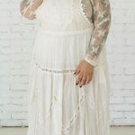 Free People  Trails End Skirtall Overall Dress XL NWT Photo 0