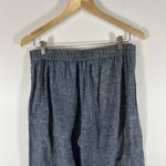 Eileen Fisher Pants Womens S Blue Organic Cotton Hemp Wide Leg Pull On Pockets Photo 6