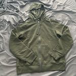 Peloton  Green Zip Up Bedazzled Hoodie Photo 0