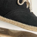 Olukai Kaula Pa‘a Lī Shoes Canvas Lace-Up Espadrilles Sneaker Slip Ons Black Photo 14
