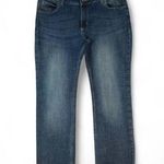 Wrangler  Jeans Womens 11/32 Blue Denim Mid RIse Straight Leg Western Stretch Photo 0