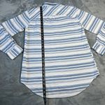 A New Day  Stripe Button Down Shirt Size Large Nautical Coastal Casual Photo 8