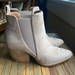 Beast Fashion Tan Suede Heeled Booties Photo 0