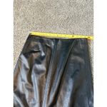 Dana Buchman  Women's Black Leather Fit and Flare Skirt Size 8 Photo 6