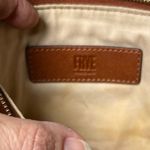 Frye  Genuine Leather Tassel Zip Wristlet Clutch – Cognac Brown Photo 6