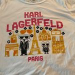 Karl Lagerfeld Paris White Graphic short sleeve T-Shirt XLcasual graphic print Photo 2