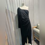 ZESICA one shoulder long sleeve ruched dress ✨ Black Size XL Photo 11