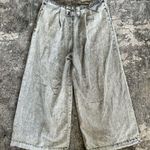 One Teaspoon acid wash paperbag waist wide leg jeans Photo 3
