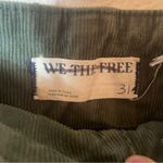 We The Free  People Jayde Cord High Rise Huntress Green Corduroy Pants Sz 31 NWT Photo 5