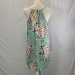 Bebop Floral Sage Green Mini Summer Shift Dress Size Small Photo 7
