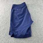Emerald 78 Womens 20W Navy Blue Shorts Golf‎ Casual Cargo Zipper Pockets Active Photo 9