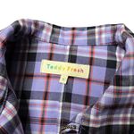 Teddy Fresh  Purple Plaid Full Zip Cropped Jacket Size: S Photo 6