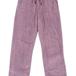 Angel Cult Soft Textured Plush Fleece Drawstring Jogger Lounge Pants‎ Medium Pink Photo 0